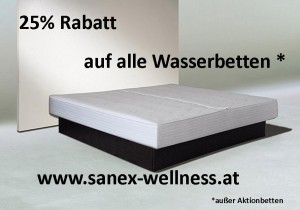 Wasserbett Aktion 25